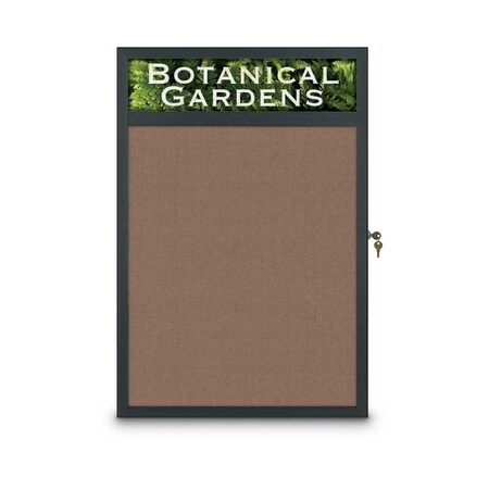 United Visual Products Open Faced Traditional Corkboard, 60x48" UV644A-GOLD-CORK